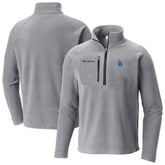 Gray Los Angeles Dodgers Columbia Fast Trek III Half-Zip Fleece Pullover