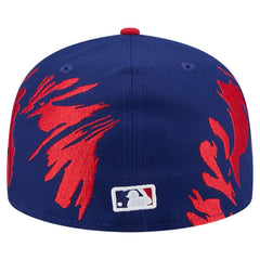 Royal/Red Texas Rangers New Era Retro Pattern 59FIFTY Fitted Hat