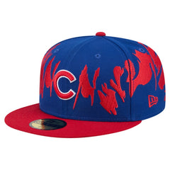Royal/Red Chicago Cubs New Era Retro Pattern 59FIFTY Fitted Hat