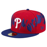 Red/Royal Philadelphia Phillies New Era Retro Pattern 59FIFTY Fitted Hat