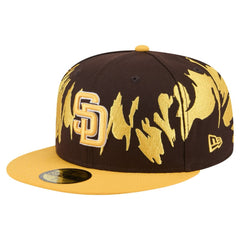 Brown/Gold San Diego Padres New Era Retro Pattern 59FIFTY Fitted Hat