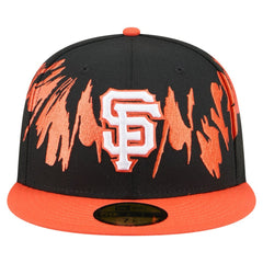Black/Orange San Francisco Giants New Era Retro Pattern 59FIFTY Fitted Hat