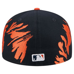 Navy/Orange Houston Astros New Era Retro Pattern 59FIFTY Fitted Hat