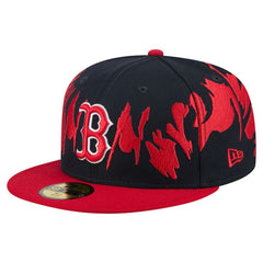 Navy/Red Boston Red Sox New Era Retro Pattern 59FIFTY Fitted Hat