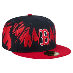 Navy/Red Boston Red Sox New Era Retro Pattern 59FIFTY Fitted Hat