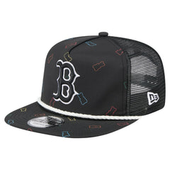 Black Boston Red Sox New Era Gummy Golfer Trucker Adjustable Hat