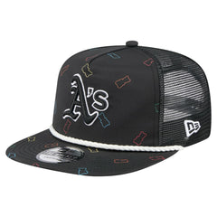 Black Athletics New Era Gummy Golfer Trucker Adjustable Hat