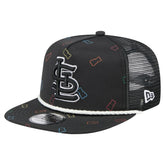 Black St. Louis Cardinals New Era Gummy Golfer Trucker Snapback Hat