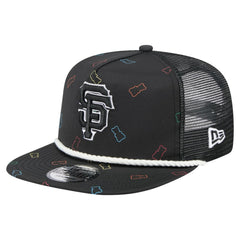 Black San Francisco Giants New Era Gummy Golfer Trucker Adjustable Hat