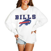 Gameday Couture Women's Big Goals Oversized Long Sleeve T-Shirt - Buffalo Bills T-shirts