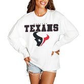 Gameday Couture Women's Big Goals Oversized Long Sleeve T-Shirt - Houston Texans T-shirts