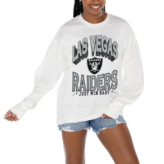 Gameday Couture Women's Time Out Oversized Long Sleeve T-Shirt - Las Vegas Raiders T-shirts