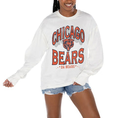 Gameday Couture Women's Time Out Oversized Long Sleeve T-Shirt - Chicago Bears T-shirts