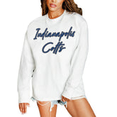 Gameday Couture Women's Classic Comeback Oversized Long Sleeve T-Shirt - Indianapolis Colts T-shirts