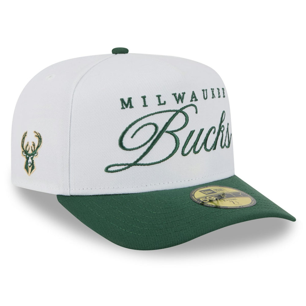New Era Milwaukee Bucks 2025 NBA Draft A-Frame 59FIFTY Fitted Hat