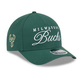 New Era Milwaukee Bucks 2025 NBA Draft M-Crown A-Frame 9FORTY Adjustable Hat