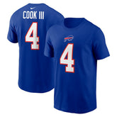 James Cook Name & Number T-Shirt - Buffalo Bills T-shirts