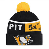 NHL Pittsburgh Penguins Starter Chyron Commemorative Cuffed Knit Hat with Pom