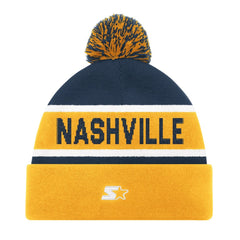 NHL Nashville Predators Starter Cuffed Knit Hat with Pom