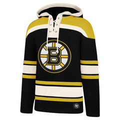 NHL David Pastrnak Boston Bruins '47 Big & Tall Lace-up Pullover Hoodie