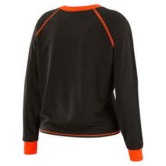 WEAR by Erin Andrews Women's Plus Size Tie-Front Long Sleeve Top - Cincinnati Bengals Tops