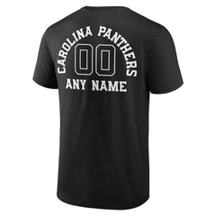 Personalized Name & Number Monochrome T-Shirt - Carolina Panthers T-shirts