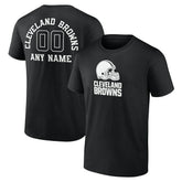 Personalized Name & Number Monochrome T-Shirt - Cleveland Browns T-shirts