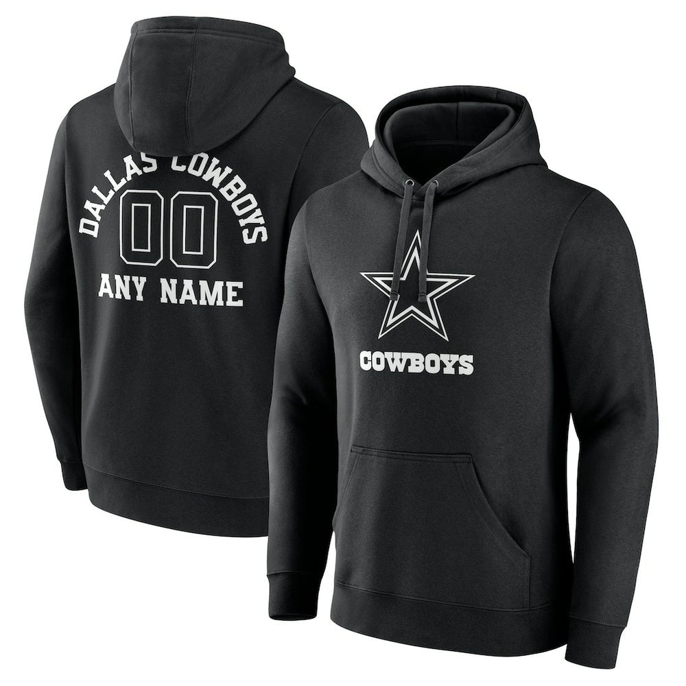 Personalized Name & Number Pullover Hoodie - Dallas Cowboys Hoodies
