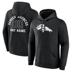 Personalized Name & Number Pullover Hoodie - Denver Broncos Hoodies
