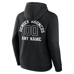Personalized Name & Number Pullover Hoodie - Denver Broncos Hoodies