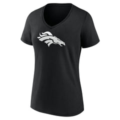 Women's Personalized Name & Number Monochrome V-Neck T-Shirt - Denver Broncos T-shirts