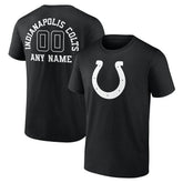 Personalized Name & Number Monochrome T-Shirt - Indianapolis Colts T-shirts