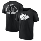 Personalized Name & Number Monochrome T-Shirt - Kansas City Chiefs T-shirts