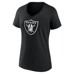 Women's Personalized Name & Number Monochrome V-Neck T-Shirt - Las Vegas Raiders T-shirts