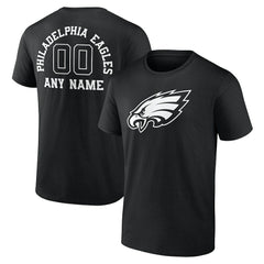 Personalized Name & Number Monochrome T-Shirt - Philadelphia Eagles T-shirts