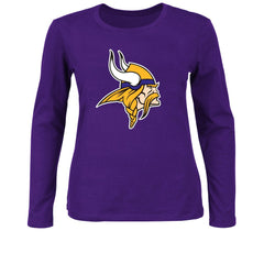 Women's Plus Size Long Sleeve T-Shirt - Minnesota Vikings T-shirts
