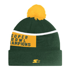 Starter Unisex Chyron Cuffed Knit Hat with Pom - Green Bay Packers Hats