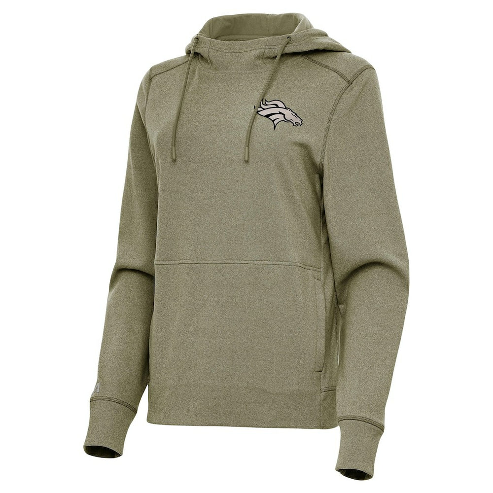 Antigua Women's Justice Pullover Hoodie - Denver Broncos Hoodies