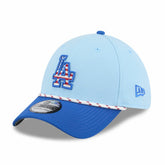 Light Blue/Royal Los Angeles Dodgers New Era 2025 Fourth of July 39THIRTY Flex Hat