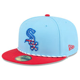 Light Blue/Red Chicago White Sox New Era 2025 Fourth of July 59FIFTY Fitted Hat