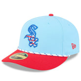 Light Blue/Red Chicago White Sox New Era 2025 Fourth of July Low Profile 59FIFTY Fitted Hat