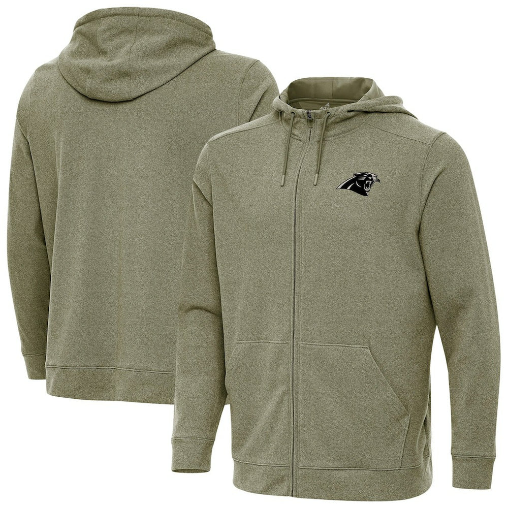 Antigua Effortless Full-Zip Hoodie Jacket - Carolina Panthers Hoodies
