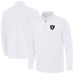 Antigua Reprocess Quarter-Zip Top - Las Vegas Raiders Tops