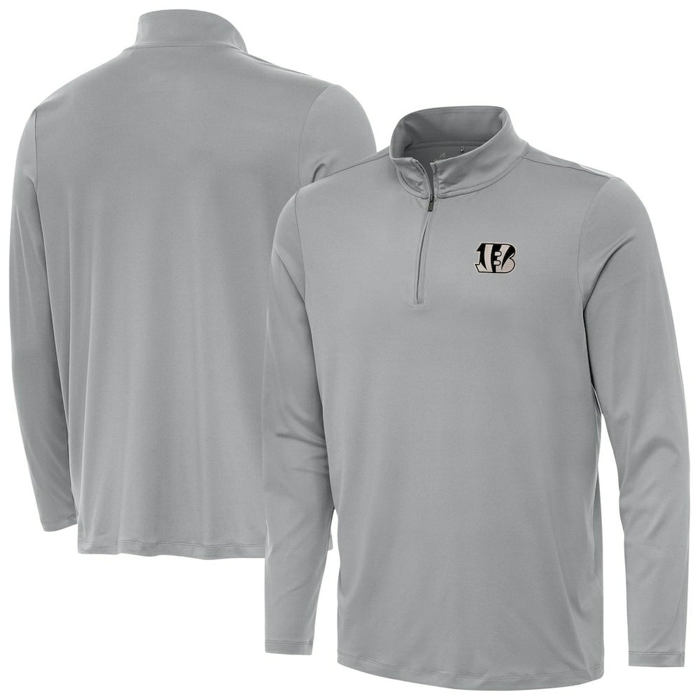 Antigua Reprocess Quarter-Zip Top - Cincinnati Bengals Tops