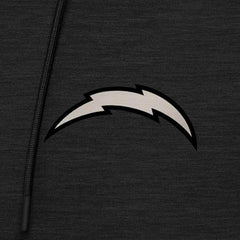 Antigua Spikes Raglan Quarter-Zip Hoodie - Los Angeles Chargers Hoodies
