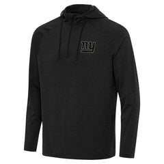 Antigua Spikes Raglan Quarter-Zip Hoodie - New York Giants Hoodies