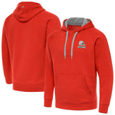 Antigua Brushed Carbon Victory Pullover Hoodie - Cleveland Browns Hoodies