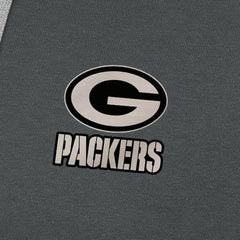 Antigua Brushed Carbon Victory Pullover Hoodie - Green Bay Packers Hoodies