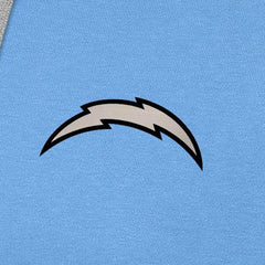 Antigua Brushed Carbon Victory Pullover Hoodie - Los Angeles Chargers Hoodies