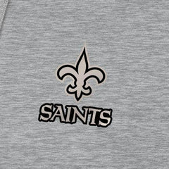 Antigua Brushed Carbon Victory Pullover Hoodie - New Orleans Saints Hoodies